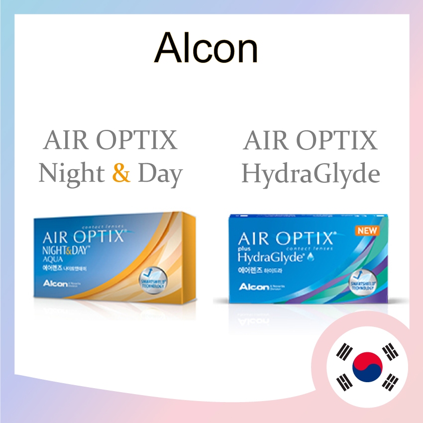 [ Alcon ] AIR OPTIX ไนท์แอนด์เดย์ (1 กล่อง 6 ชิ้น) ต่อเนื่อง สวมใส่ 30 วัน / AIR OPTIX Hydra Glyde (1 กล่อง 6 ชิ้น)