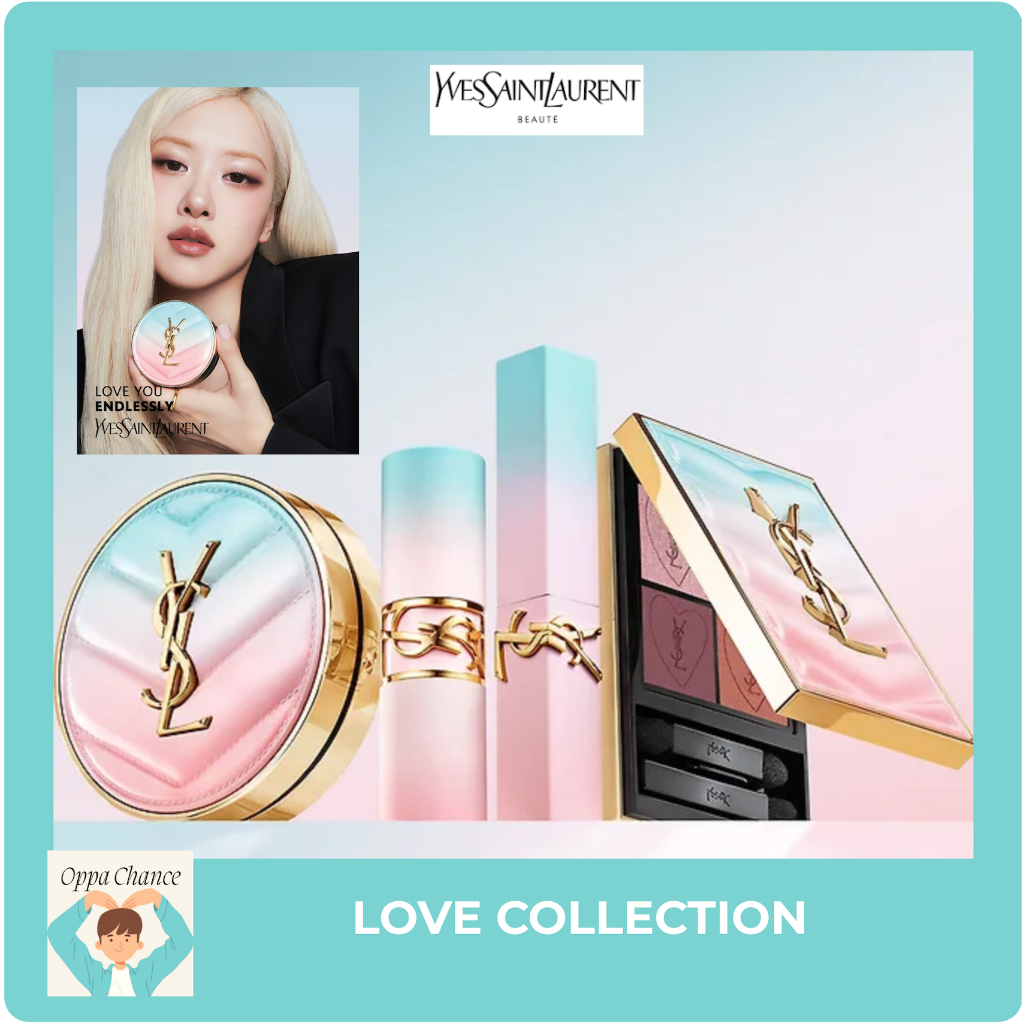 *จํานวนจํากัด* ปิ๊กดอกกุหลาบ Blackpink! [YSL Beauty] Love You Endlessly Collection - ลิปสติกและคุชชั