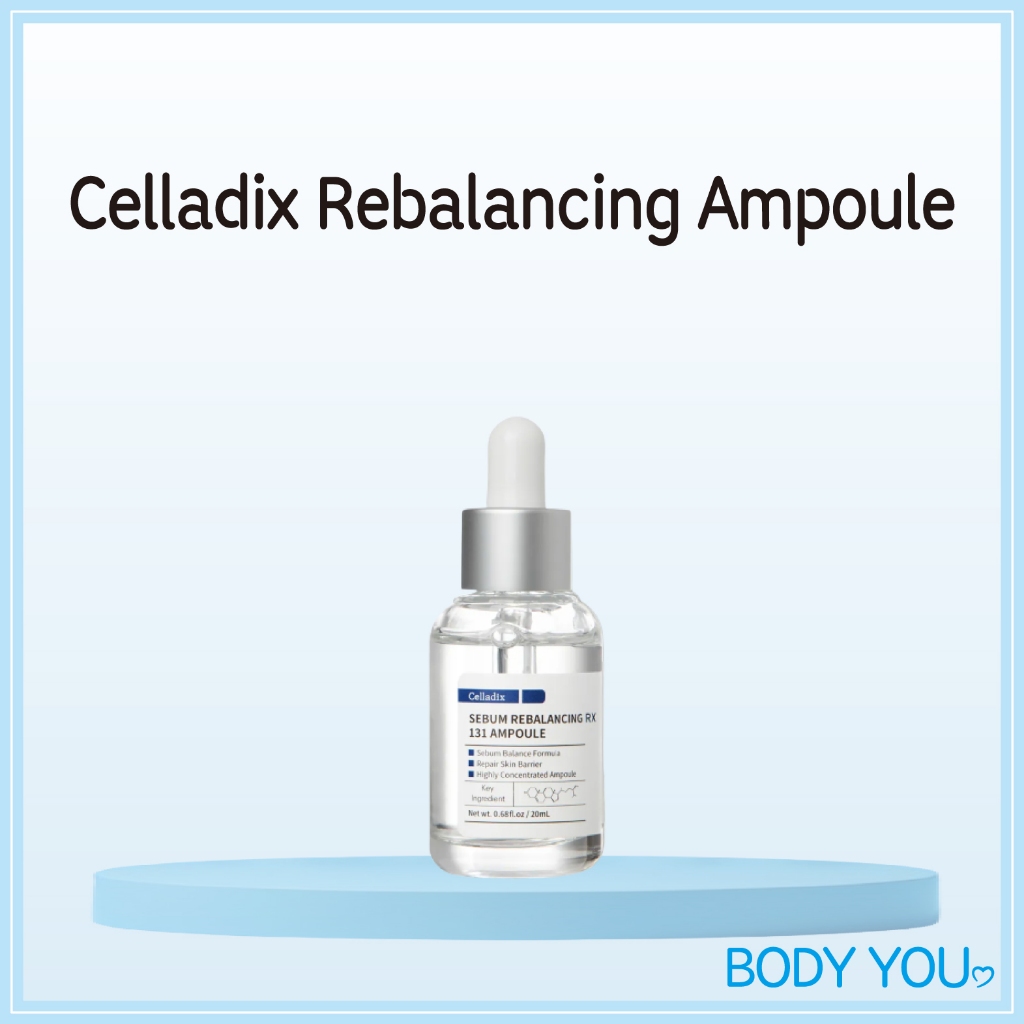 [Celladix] Sebum Rebalancing RX 131 Ampoule 20 มล. / ครีมบํารุงผิวหน้า K-Beauty บํารุงผิวที่บอบบาง สุขภาพผิว สิว รูขุมขน ไวท์เทนนิ่ง สิวหัวดํา มาส์กแพ็ค *Celladix