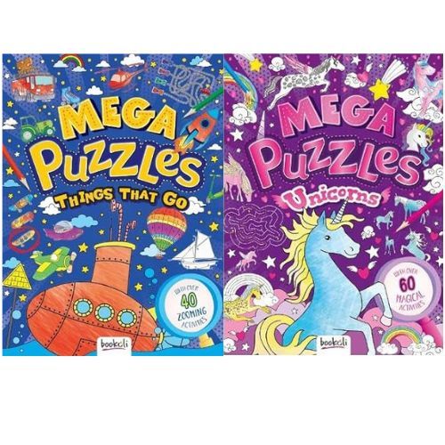 Mega Puzzles 7: Unicorns/Things That Go (Bookoli)