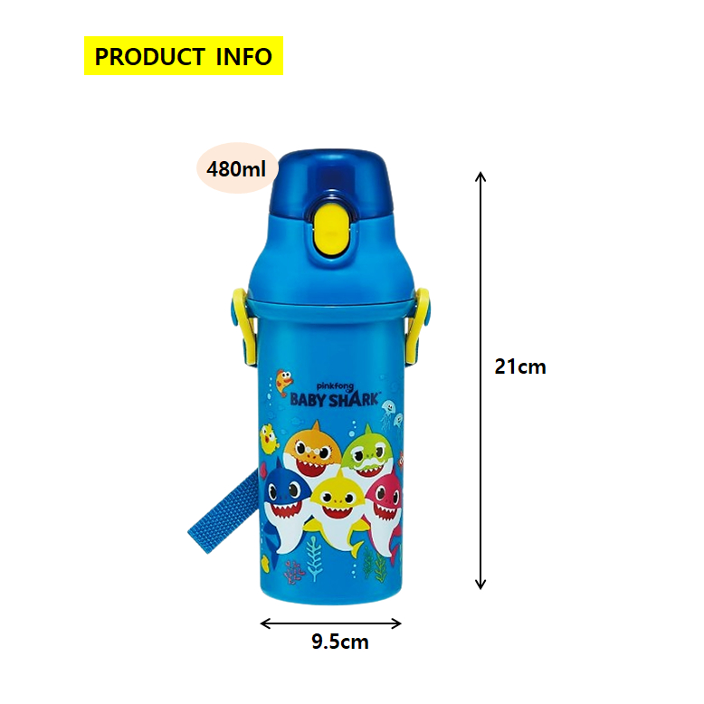 [SKATER] Baby Shark Lunch Box & Water Bottle Collection RBF3ANAG, QAF2BAAG, PSB5SAAG, KB7 BABYSHARK PINKFONG - รูปที่ 5