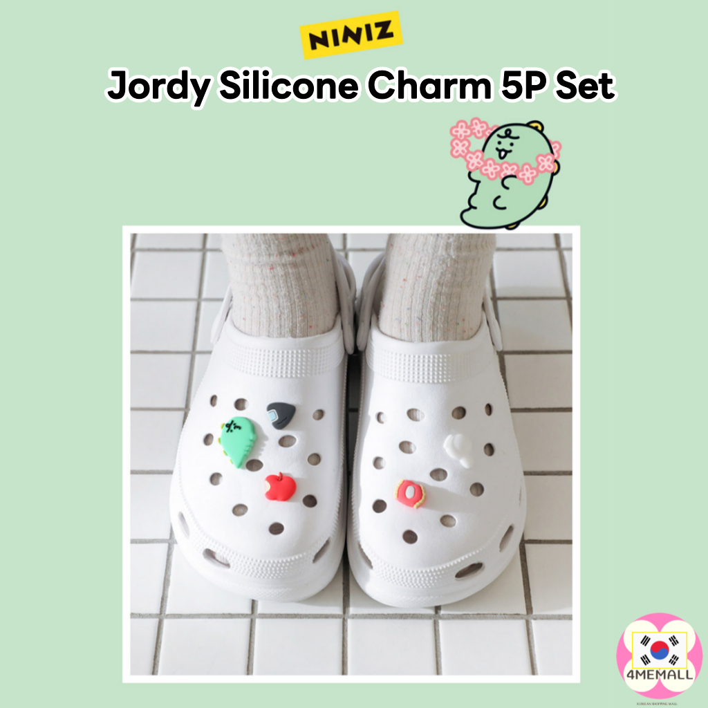 Kakao Friends NINIZ ชุดจี้ซิลิโคน 5P Jordi Jibbitz Crocs สําหรับตกแต่งรองเท้า