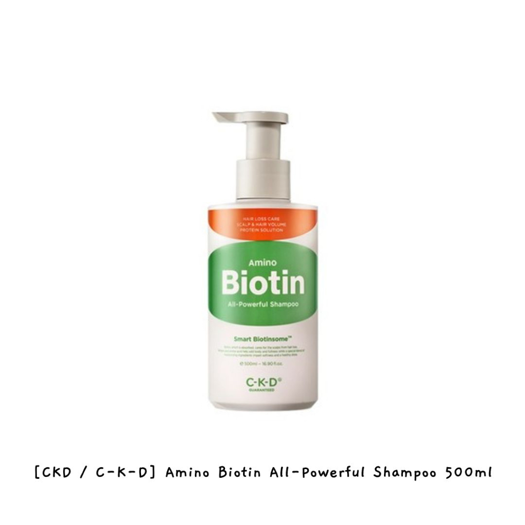 [CKD / C-k-d] Amino Biotin All-Powerful แชมพู 500 มล. / k-beauty