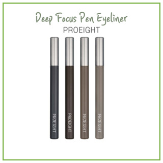 [PROEIGHT] Deep Focus Pen Eyeliner ปากกาอายไลเนอร์ เนื้อลิขวิด กันน้ํา 4 สี pro 8 cheongdam