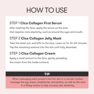 [VT] CICA COLLAGEN ALL IN ONE 3step Mask มาสก์บํารุงผิวหน้า 3 ขั้น การดูแลคอลลาเจน, ยกกระชับผิว <Official Flagship>