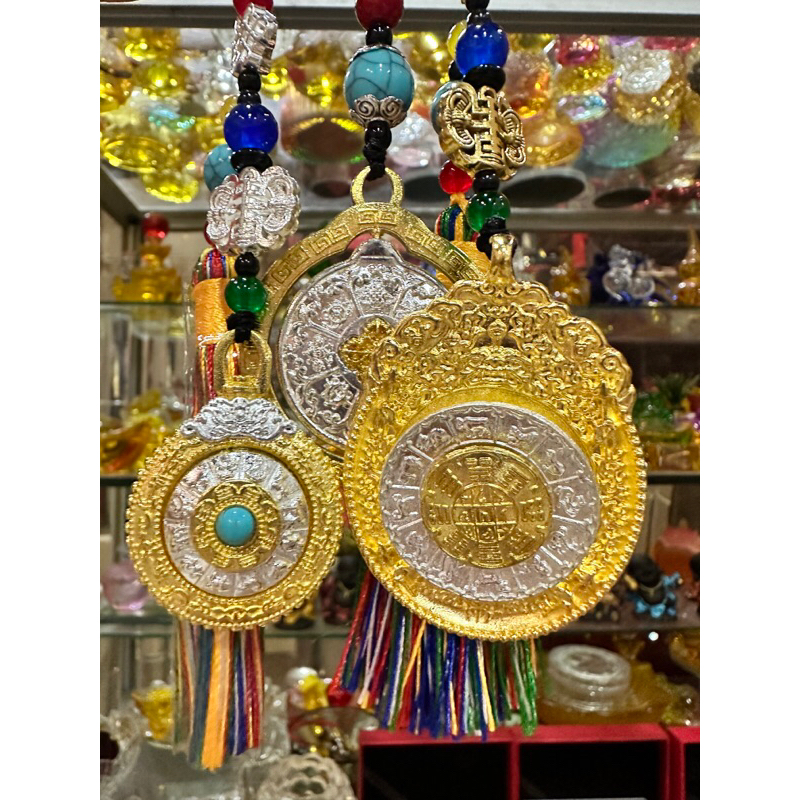 SG~ ️Tibetan Sterling Nine Palaces and Eight Trigrams พวงกุญแจ/อุปกรณ์เสริมกระเป๋า 西九 Batonous Starphere Musicaling Pack