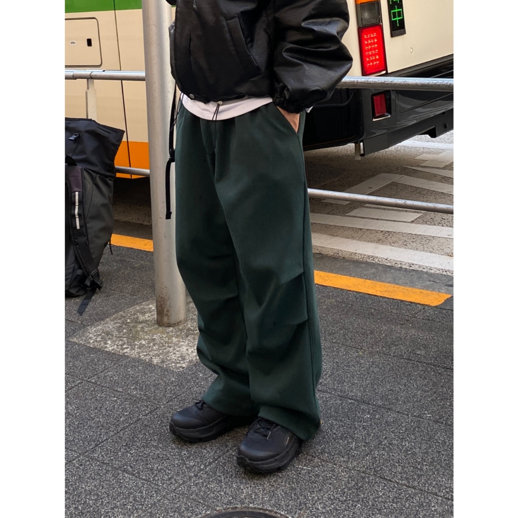 [DAYSOME]String Pleat Sweatpants