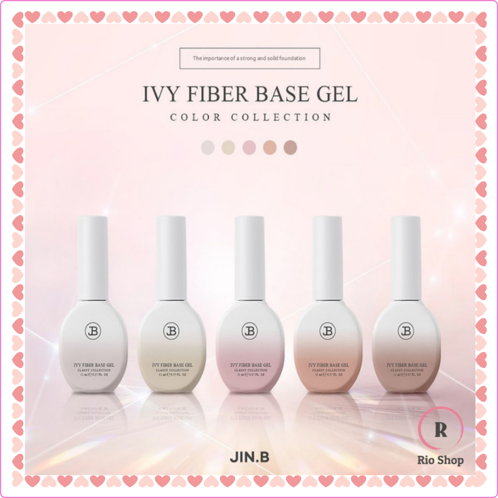 Jin.B x Ivy Fiber Base Gel Skin Tone Syrup 5 สี Set
