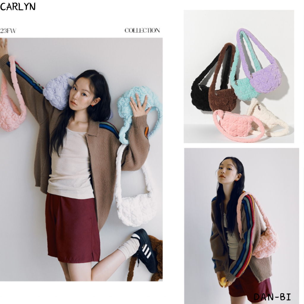 [CARLYN] 23FW NEW SOFT VELVET MINI BAG / 6COLOR / ของแท้ 100% / สินค้าเกาหลี / DANBI STORE