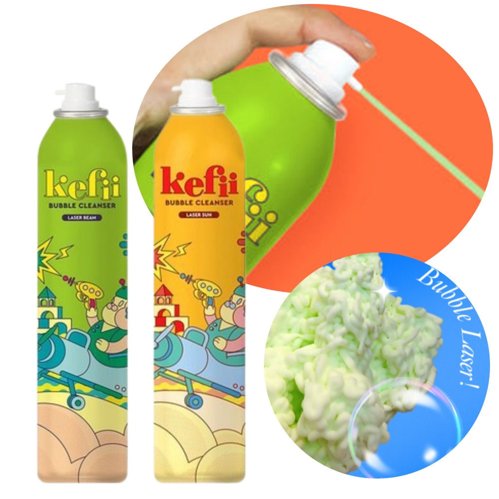 [1+1] Kefii Made in Korea Laser Kids Bubble Cleanser 300ml + 300ml