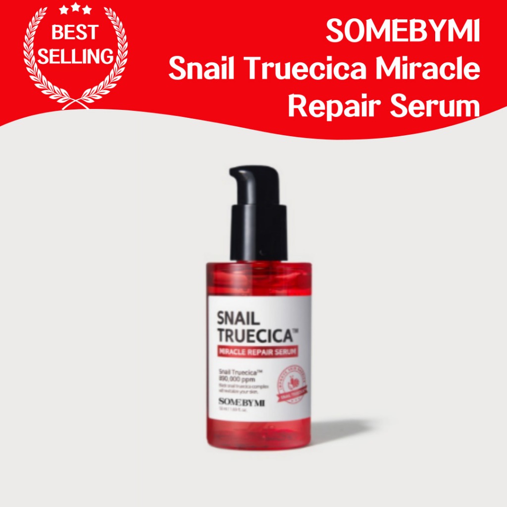 Some BY MI Snail Truecica Miracle Repair Serum 50 มล. เซรั่มบํารุงผิว ปรับปรุงโภชนาการ ปรับความสงบ ควบคุมสมดุล ปรับปรุงผิว ความไว ส่วนผสมจากธรรมชาติ