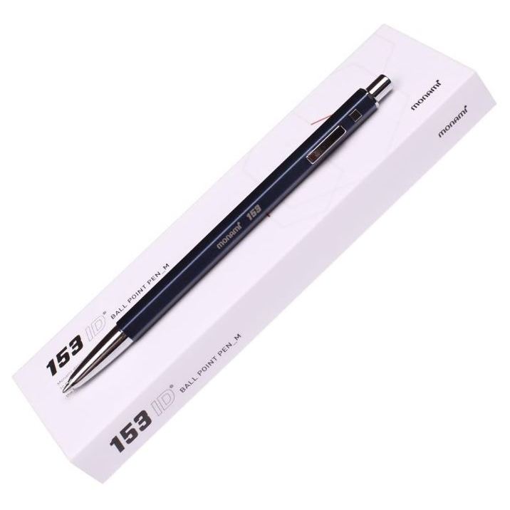 [Monami] 153 Id Ball Point Pen 1.0mm Metal Body (Black Ink)