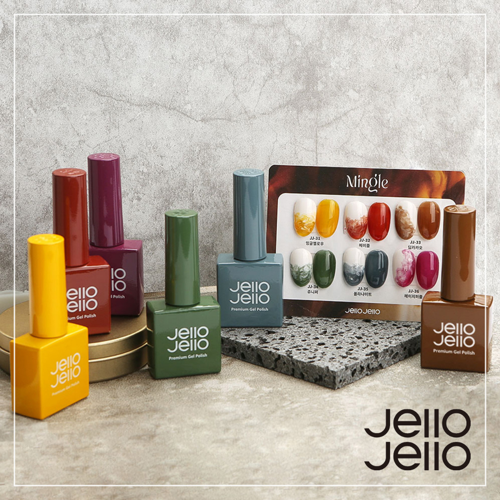 [Jello Jello] Premium Syrub เจลขัดเงา *36 สี* ผลิตในเกาหลี