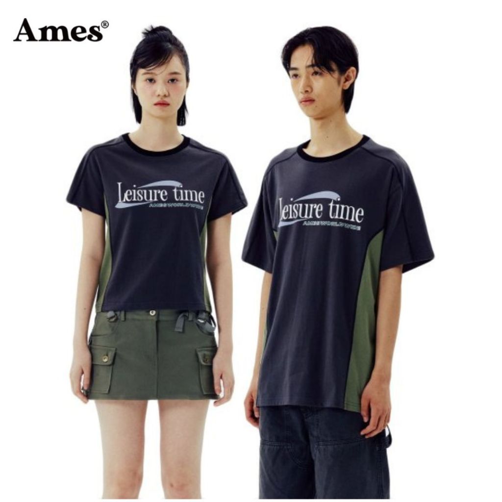 [AMES] เสื้อยืด LEISURE TIME