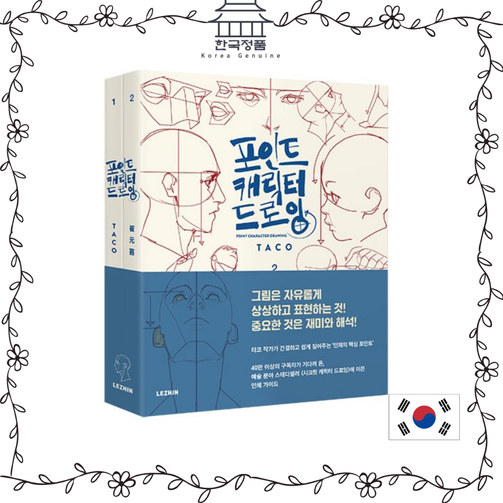 Point Character Drawing 1 (2 เล่ม) หนังสือกวดวิชาการวาดภาพ Taco