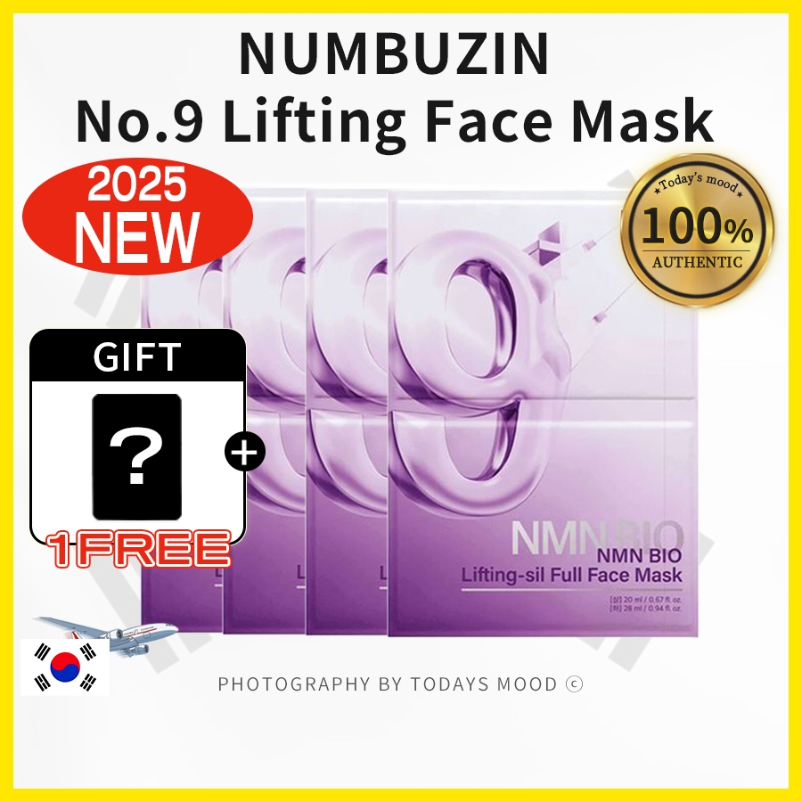 [Numbuzin] No.9 NMN Bio Lifting Sil Full Face Mask 4EA | จัดส่งจากเกาหลี Olive Young