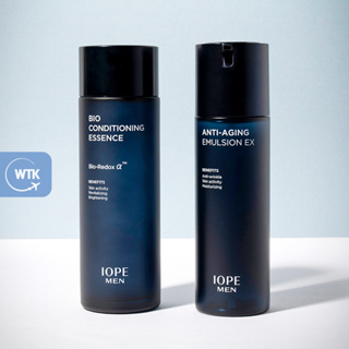 IOPE Men (Homme) Bio Anti-Aging Special Gift / Bio Conditioning Essence (โทนเนอร์) / อิมัลชั่นต่อต้านริ้วรอย EX - กิจกรรมสําหรับผิว, ฟื้นฟู, กระจ่างใส, ต่อต้านริ้วรอย, ให้ความชุ่มชื้น