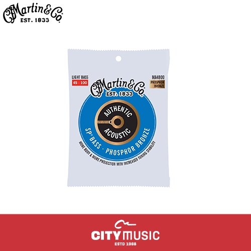 Martin MA4800 ของแท้ Acoustic Superior Performance SP Bass Guitar Strings - .045-.100 Light