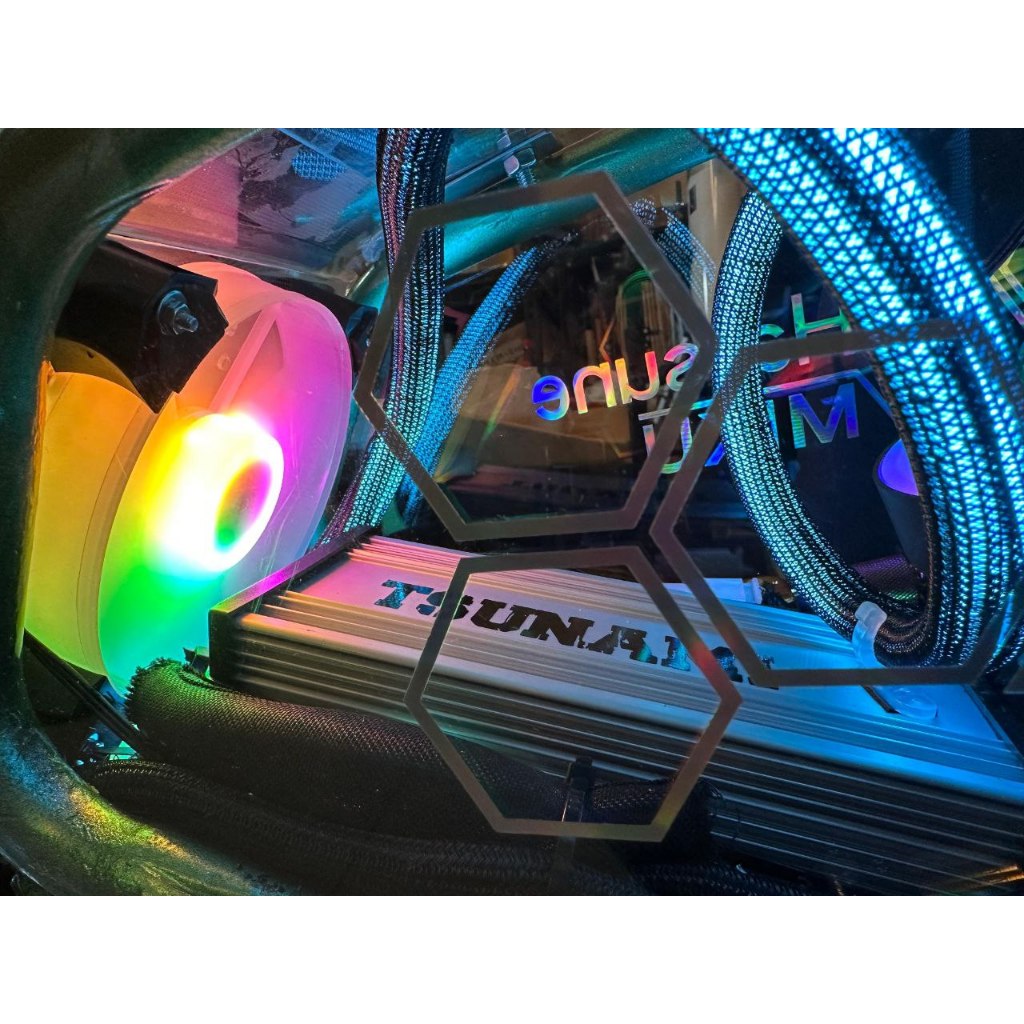 พัดลม RGB 12v สําหรับ EBike Controller Cooler สําหรับ EBike จักรยาน [PAB Blue Tag Seal Panda Grab]