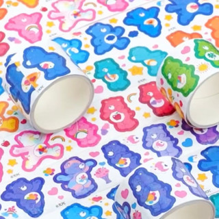 [Care Bears x KOREA DAISO] สติกเกอร์ ลาย Care bears (100 ชิ้นใน 1 ม้วน)