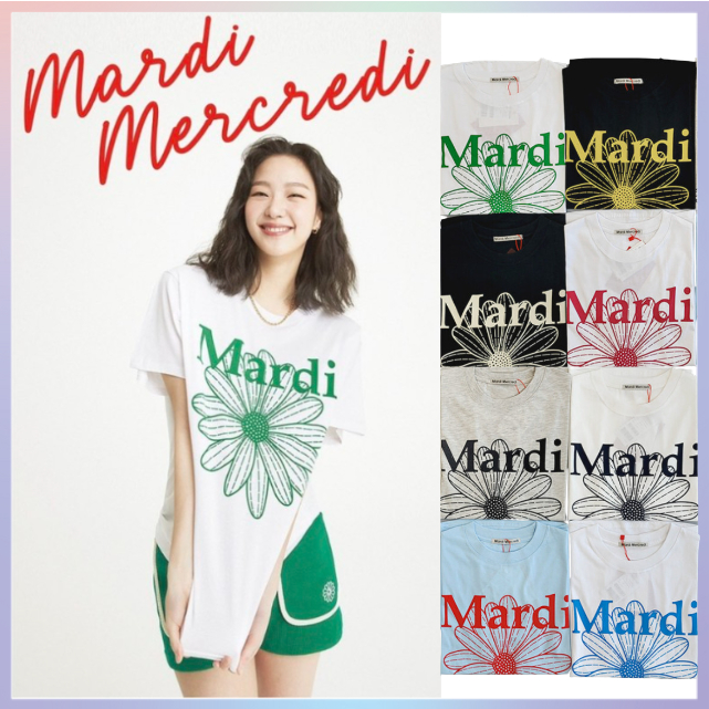[Mardi Mercredi] เสื้อยืด Triple Flower คุณภาพเยี่ยม