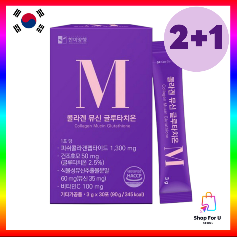 [HANMI Natural NUTRITION] คอลลาเจน Mucin Glutathione 3g X 30p