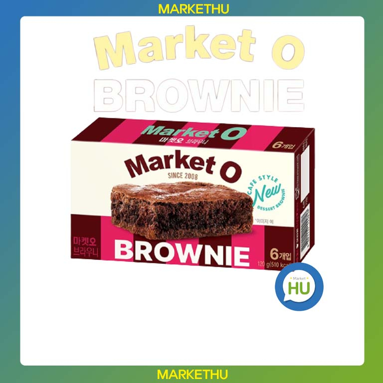 Market O Brownie 6 P ขนมขบเคี้ยว รสไอออนเกาหลี 120 กรัม