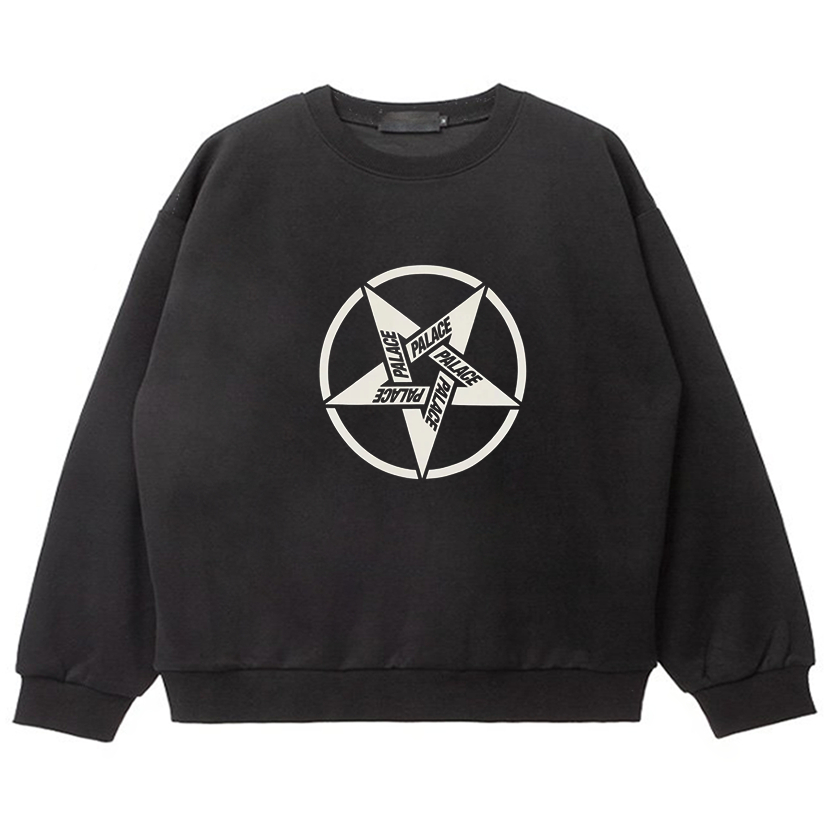 Palace เสื้อกันหนาว คอกลม พิมพ์ลายดาว