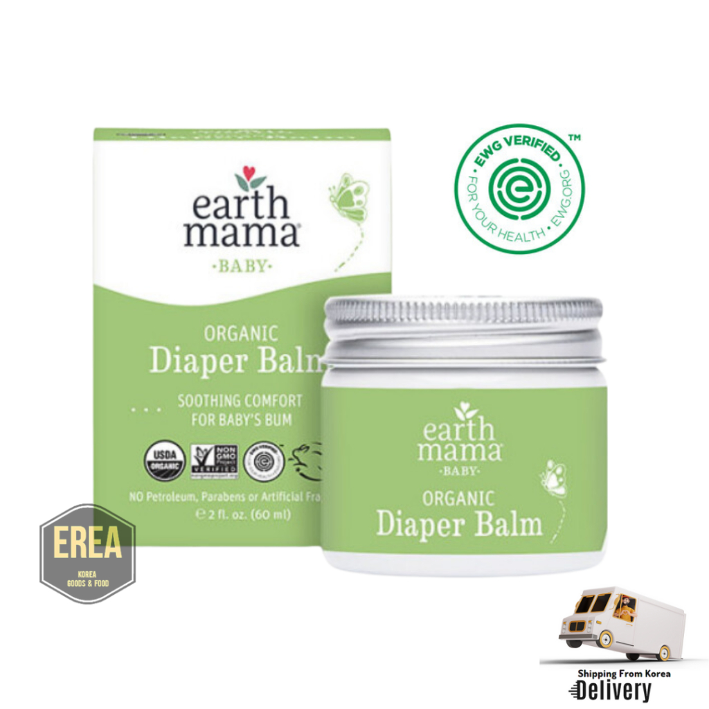Earth Mama Organic Diaper Balm 60ml 120ml สําหรับเด็กทารกแรกเกิด