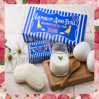 สบู่ไข่ขาวสวีเดนสูตรดั้งเดิม victoria sweden egg pack 6ก้อน ขนาด 50กรัม นำเข้าเองจากสวีเดน