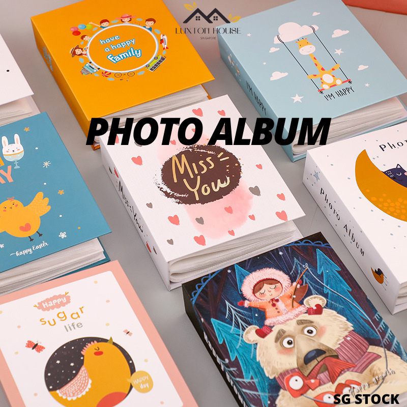 {10 การออกแบบ} อัลบั้มรูป 4R 4x6 นิ้วอัลบั้มหนังสืออัลบั้มสมุดภาพตัวโหลดด้านบนเด็กถืออัลบั้มภาพ 100 