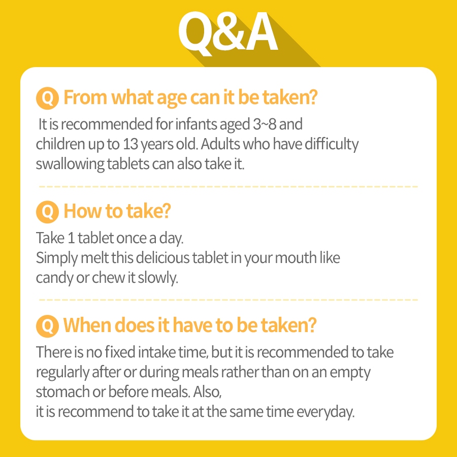 Naturalplus Korea x3 Good&Kids Delicious Multivitamin and Mineral for Kids วิตามินและแร่ธาตุสำหรับเด็ก รสส้ม 180 เม็ดเคี้ยวได้ - รูปที่ 4