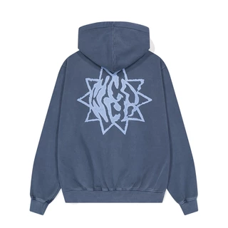 [MAHAGRID] Sun LOGO PIGMENT ZIP UP HOODIE