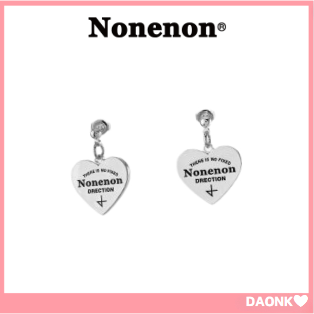 [ Nonenon ] (UNISEX) โลโก้ใหม่ LOGO LOVE EAR เกาหลี ของแท้ 100%