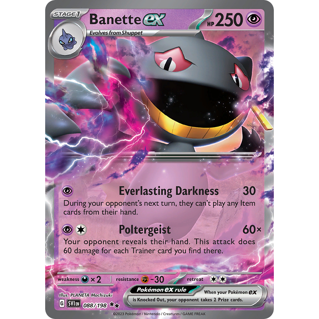 [Pokemon Tcg] [Scarlet & Violet (ชุดฐาน)] Double Banette ex