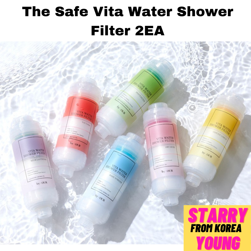 [By : our]The Safe Vita Water Shower Filter เครื่องกรองน้ํา ที่กรองน้ำฝักบัวจากเกาหลี 2EA (6 ประเภท)