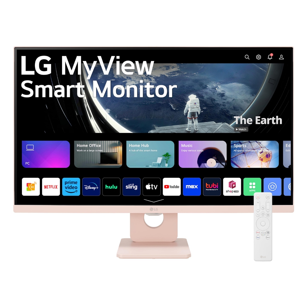 Lg 27SR50FP MyView Smart Monitor 27 นิ้ว FHD (1920x1080) จอแสดงผล IPS, เว็บOS 23, HDR 10, 5Wx2, AirP