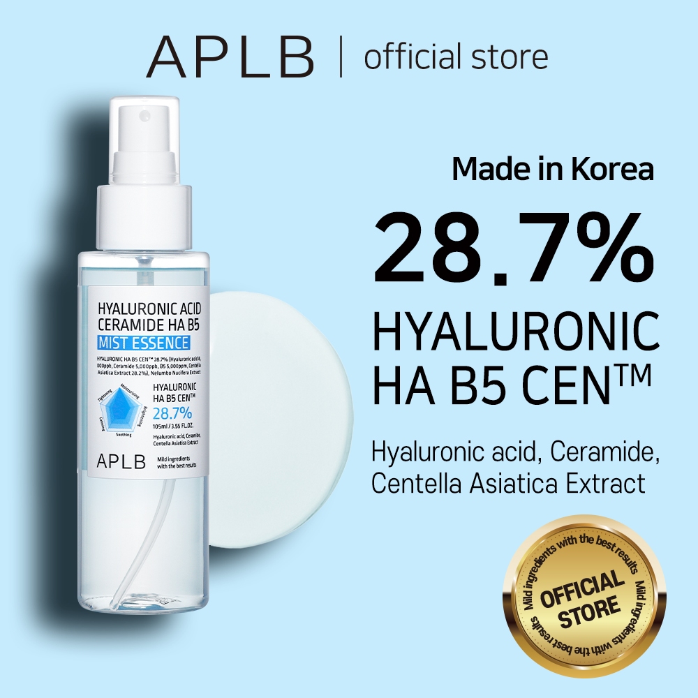 APLB Hyaluronic Acid Ceramide HA B5 Mist Essence 105ml ไฮยาลูรอน เซราไมด์ HA B5 มิสต์ เอสเซนส์ | เพื่อผิวแห้งขาดน้ำ