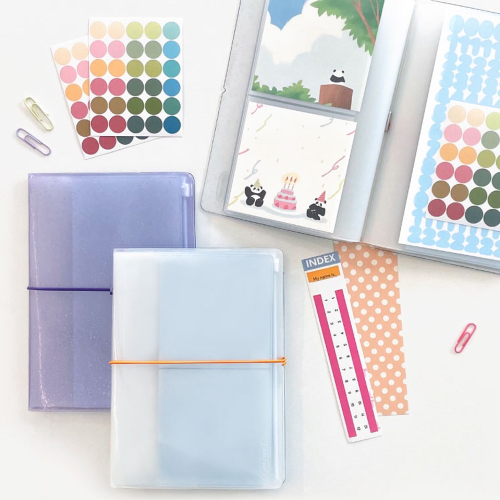 KOREA JAMS STICKER BOOK V2 - Sticker Photo Storage Organizer Case Holder Pouch Multi Purpose File Binder