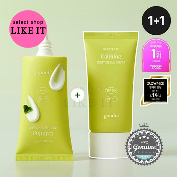[goodal] goodal Heartleaf Calming Moisture Sun Cream 50ml+50ml Special Set