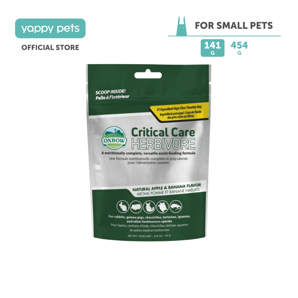 Oxbow Critical Care Herbivore Small Animal Recovery Food 141g | Chinchillas Rats Gerbils หนูแฮมสเตอร