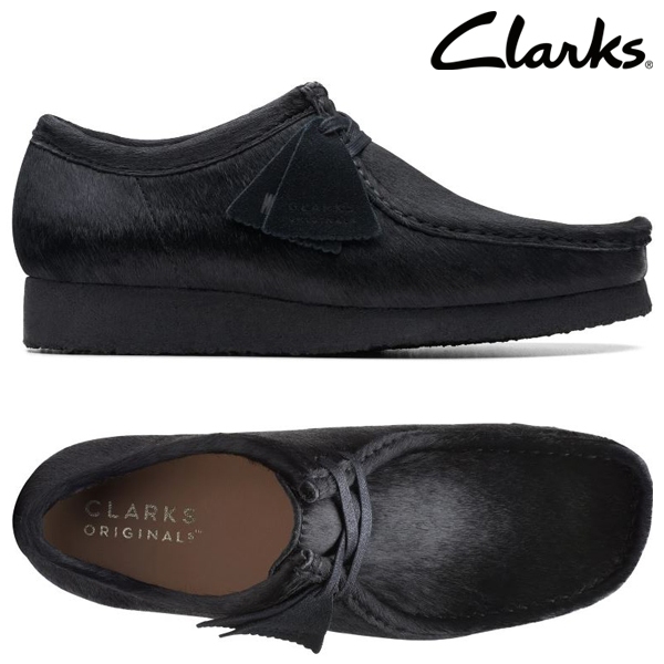 รองเท้า Clarks Originals Wallabee สีดํา สําหรับผู้ชาย