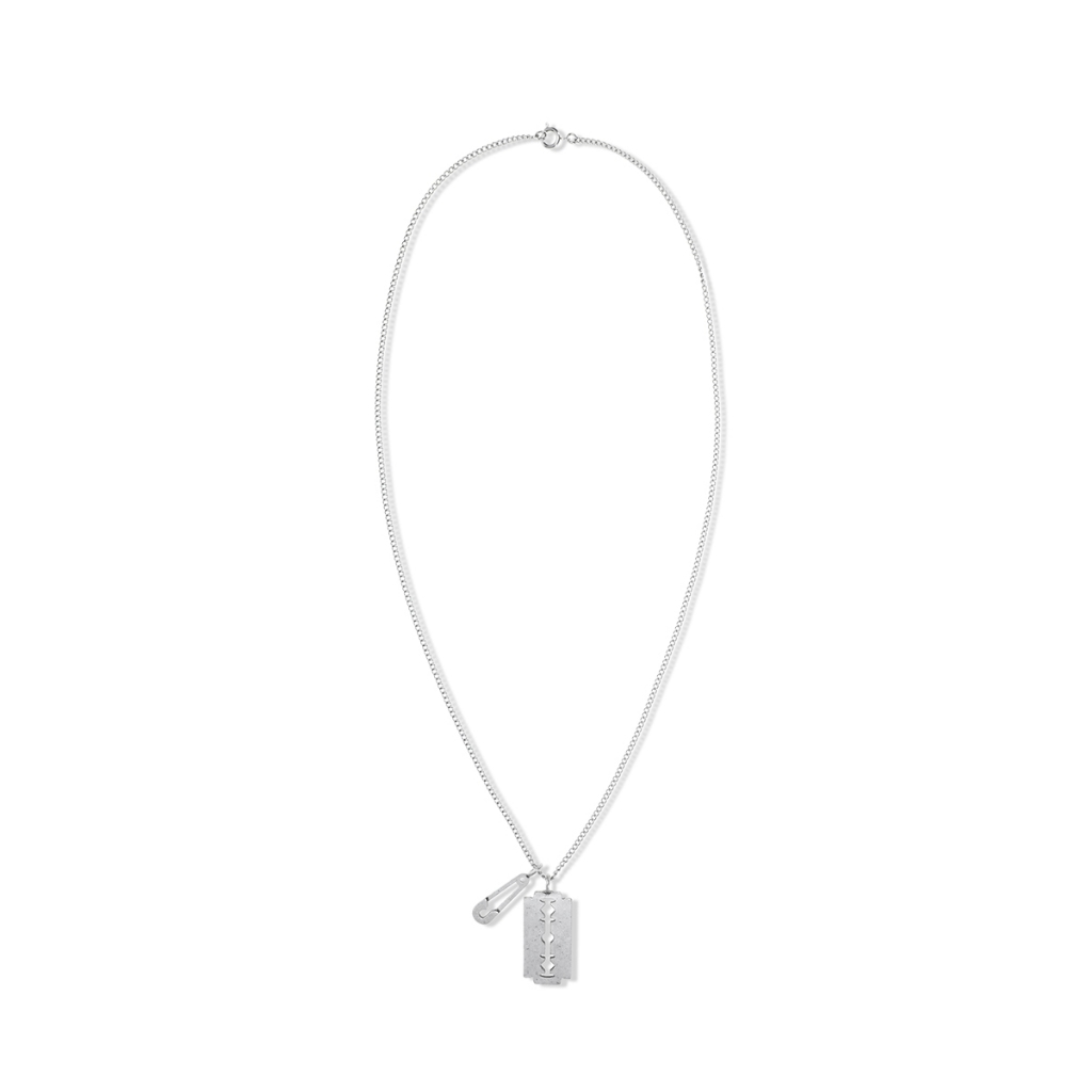 [MAHAGRID] Blade Safety Pin Necklace_Unisex_สไตล์เกาหลี ราคา ถูกที่สุด ดีลบีเคเค แกลเลอรีภาพที่ 4