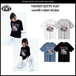 Venhit KITTY NAP เสื้อยืดโอเวอร์ฟิต 4 สี