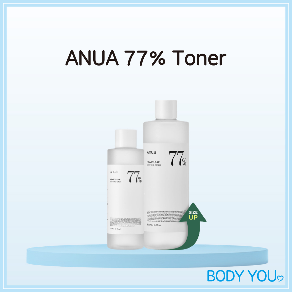 [Anua] Heartleaf 77% Soothing Toner 250 มล. / 500 มล. ครีมล็อคความชุ่มชื้น สําหรับบํารุงผิวหน้า ผิวบอบบาง ผิวแห้ง K-Beauty *Anua