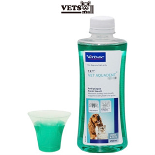 [Virbac] Virbac cet C.E.T. Vet Aquadent Fresh Dental Solution For Dog &amp; Cat 250ml, Drinking Toothpaste For Pets, Vet Aquadent FR3SH Dogs &amp; Cats