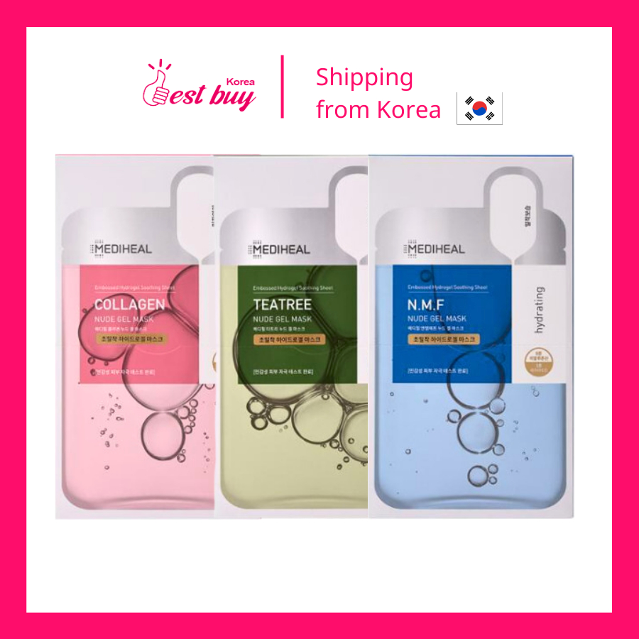 Mediheal Tea Tree / คอลลาเจน / NMF มาส์กเจล สีนู้ด 10 แผ่น