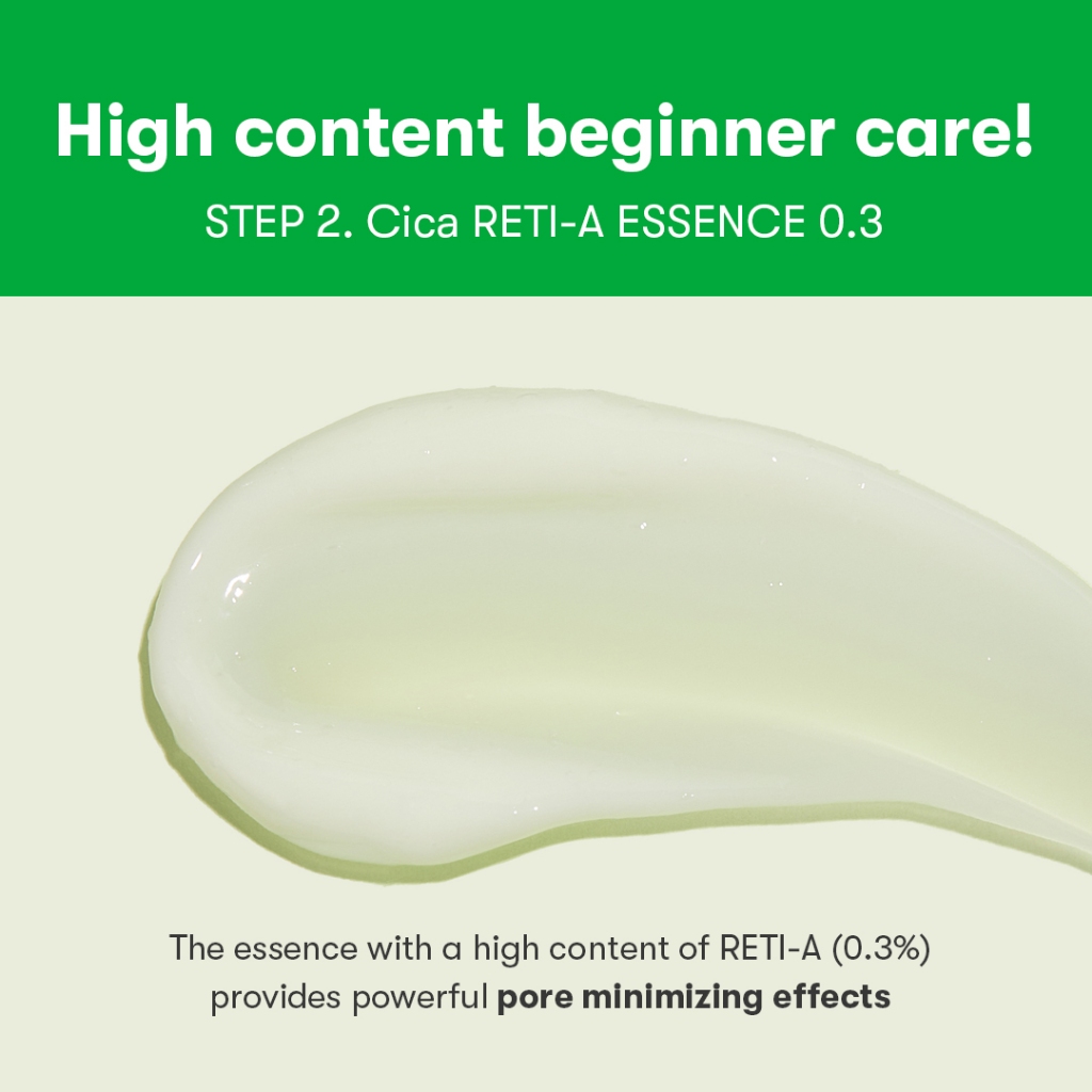 [VT] CICA RETI-A ALL IN ONE 3STEP MASK Retinol 0.3%, Panthenol, Ceramide Complex, วิตามินซี, บำรุงรูขุมขนและผิว <Official Flagship> — صورة 7