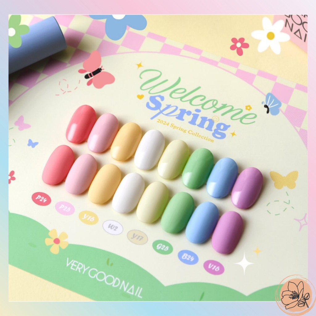 Very Good Nail x Welcome Spring 8 Color Set Spring Nail