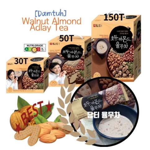 Damtuh Walnut Almond น้ำธัญพืช นำเข้าจากเกาหลี ชาอัลมอนด์  และธัญพืช 5 ชนิด  20T  30T 50T โภชนาการ สุขภาพ ถั่ว เครื่องดื่มเกาหลี 💜สต็อกพร้อม💜 / ส่งจากเกาหลี✈️🇰🇷